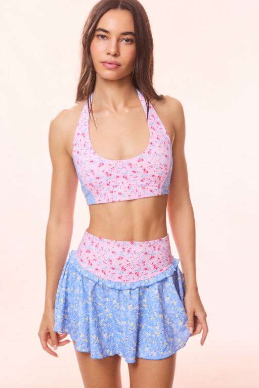 Windsor Petal Print Mix Women LoveShackFancy Dierdra Floral Sports Bra | VFG-576824